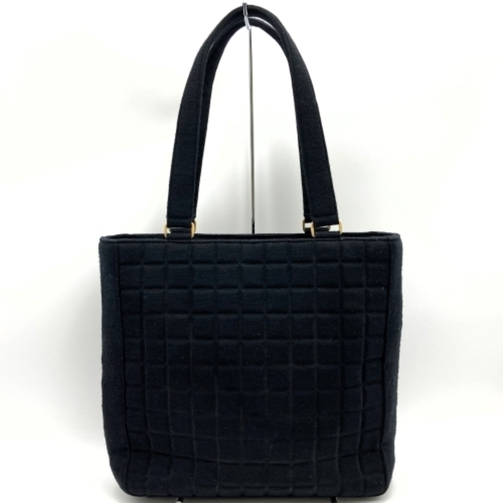 Chanel Bag Suede Chocolate Bar Shoulder Black